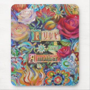 Boho Paisley Love Mousepad