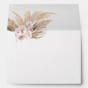 Boho Pampas Grass Envelope