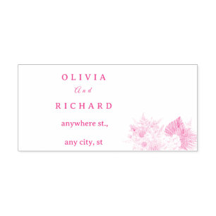 Boho Pampas Grass Floral Wedding  Self-inking Stamp
