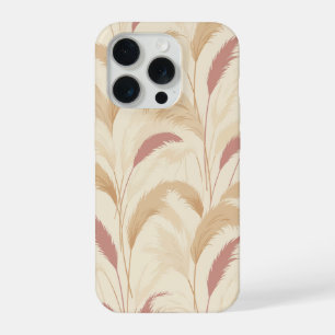 Boho Pampas Grass Plumes Aesthetic Botanical iPhone 15 Pro Case