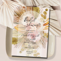 Boho Pampas Grass Roses Bridal Shower