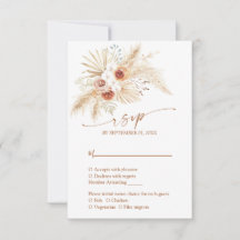 Boho Pampas Grass Terracotta Wedding