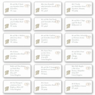 Boho Pampas Individual Recipient Name Address