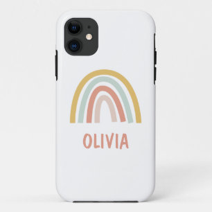 Boho Pastel Rainbow Personalised Case-Mate iPhone Case