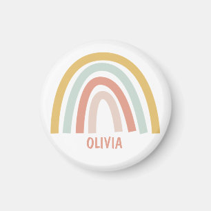 Boho Pastel Rainbow Personalised Magnet