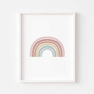 boho pastel rainbow print