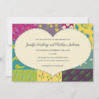 Boho Patchwork Quilt and Heart Shape Wedding