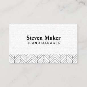 Boho Pattern Colour Block Business Card