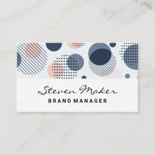 Boho Pattern   Dot Pattern Business Card