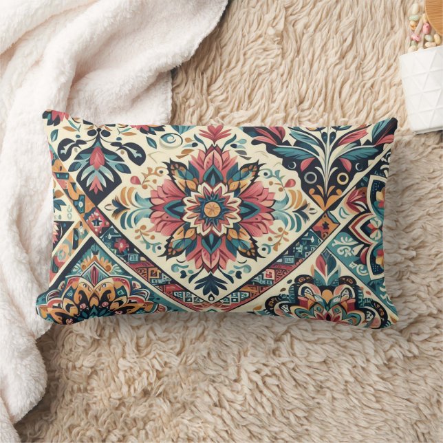 BOHO pattern Lumbar Cushion (Blanket)