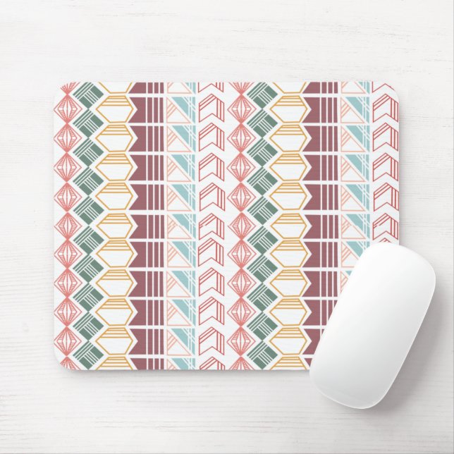 Boho Pattern Mouse Pad (With Mouse)