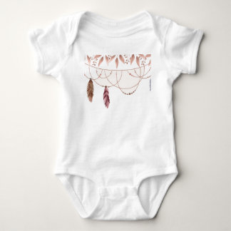 Boho Patterned Jersey Baby Bodysuit