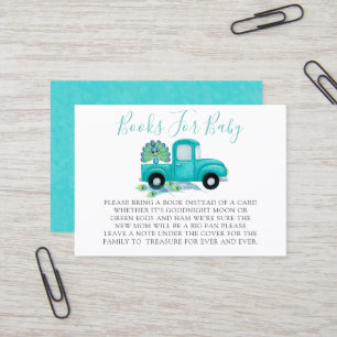 Boho Peacock Feathers Vintage Truck Books For Baby Business Card