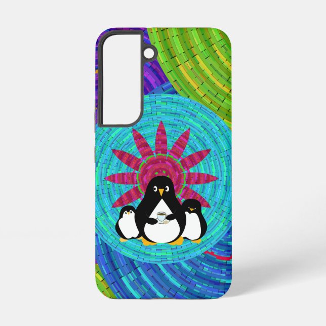 BoHo Penguins Samsung Galaxy S22 Case (Back)