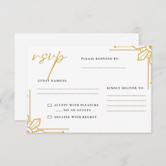 Boho Philippines Sun Wedding RSVP Card Filipino (Front/Back)