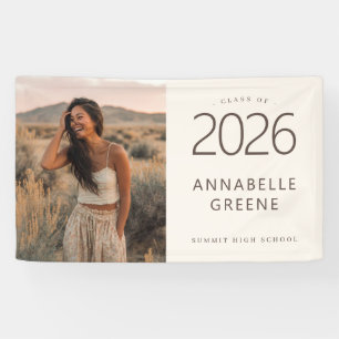 Boho Photo Graduation Banner Class of