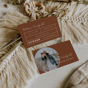 Boho Photo Small Business Card