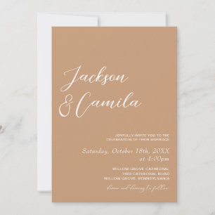 Boho Photo Wedding Invitation