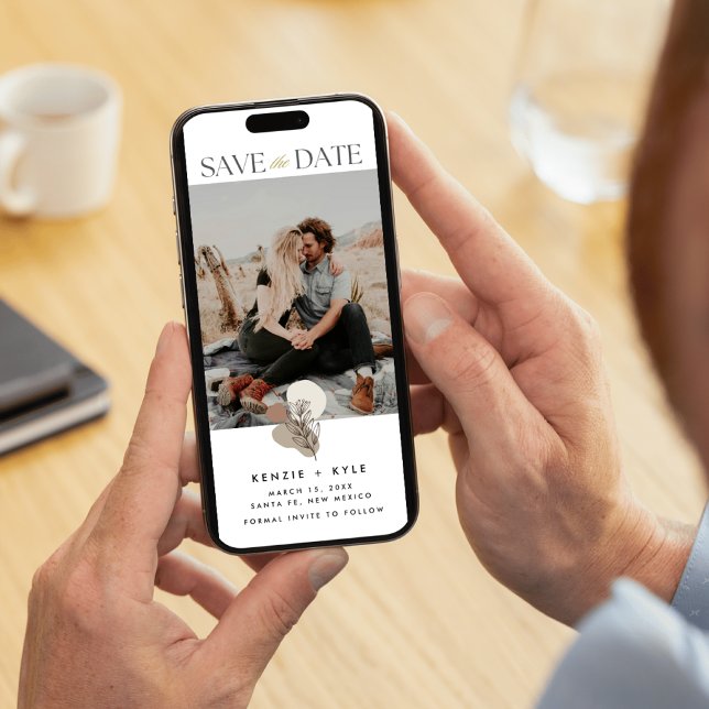 Boho Photo Wedding Save the Date (Boho Photo Wedding Save the Date)