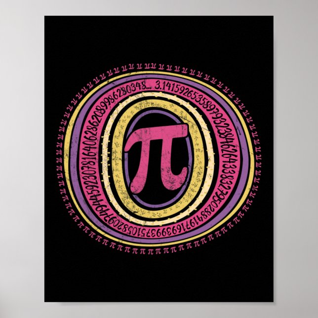 Boho Pi Day 3.14 Math Geek 1  Poster (Front)