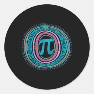 Boho Pi Day 3.14 Math Geek 2 Classic Round Sticker