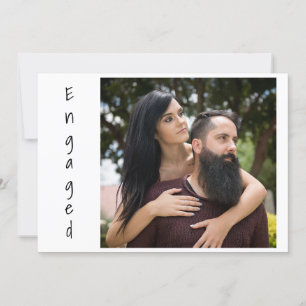 Boho Pink and Gold Feathers Engagement Announcement