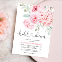 Boho Pink Floral Bridal Shower