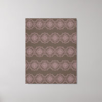 Boho Pink Natural Mandala Hand Drawn Art