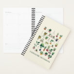 Boho Plant Lady Modern Houseplants Monogrammed Planner<br><div class="desc">For the person in your life who believes that one can never have too many plants,  a modern boho style illustration of a variety of indoor and outdoor plant types including trendy monstera leaves,  hanging plants,  ferns,  bonsai,  houseplants,  and more.</div>