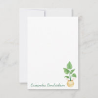 Boho Plant Modern Minimalist Personalised