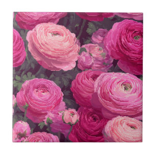 Boho Portuguese Ranunculus Tiles For Spa-Style