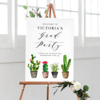 Boho Potted Succulents and Cactus Graduation