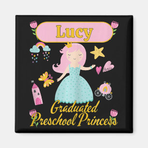 Boho Princess Lucy 2026 Personalised Preschool Gra Magnet