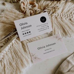 Boho Printable Business Card Template