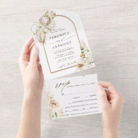 Boho Protea Pampas Grass Floral Wedding