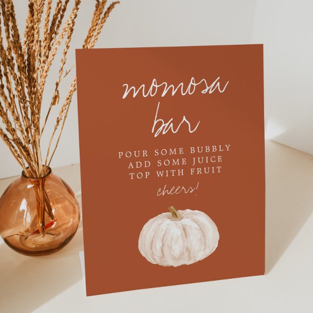 Boho Pumpkin Baby Shower Momosa Bar Sign (Creator Uploaded)