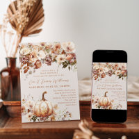 Boho Pumpkin Fall Rustic Chic Baby Shower