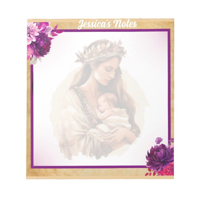 Boho Purple Notepad (Front)