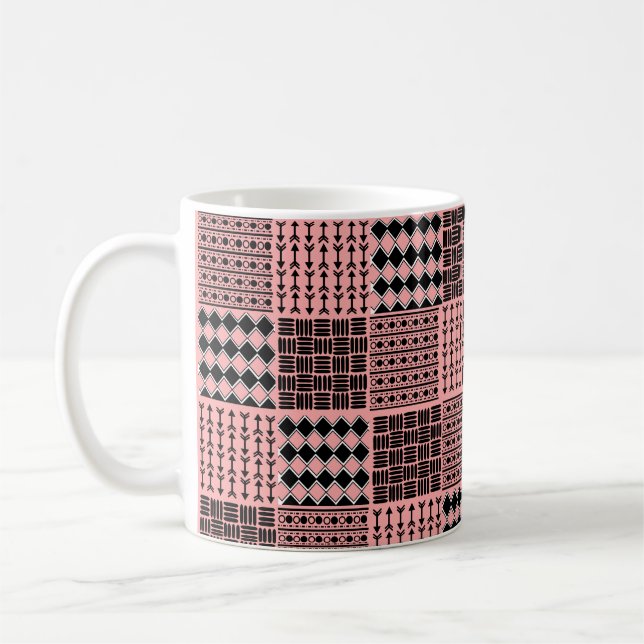 Boho Quilt Coffee Mug (Left)
