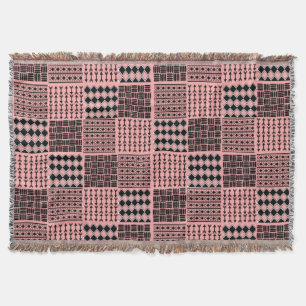 Boho Quilt Throw Blanket