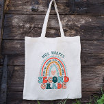 Boho Rainbow 2nd Grade Tribe Teacher Squad Custom Tote Bag<br><div class="desc">Are you looking for the perfect gift for your favourite teacher? Look no further than the boho rainbow 2nd grade tribe teacher custom tote bag! This bag is perfect for teachers of all ages and can be personalised with your own text which makes it perfect for personalised bulk teacher gifts....</div>
