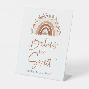 Boho Rainbow Babies are Sweet Baby Shower Sign