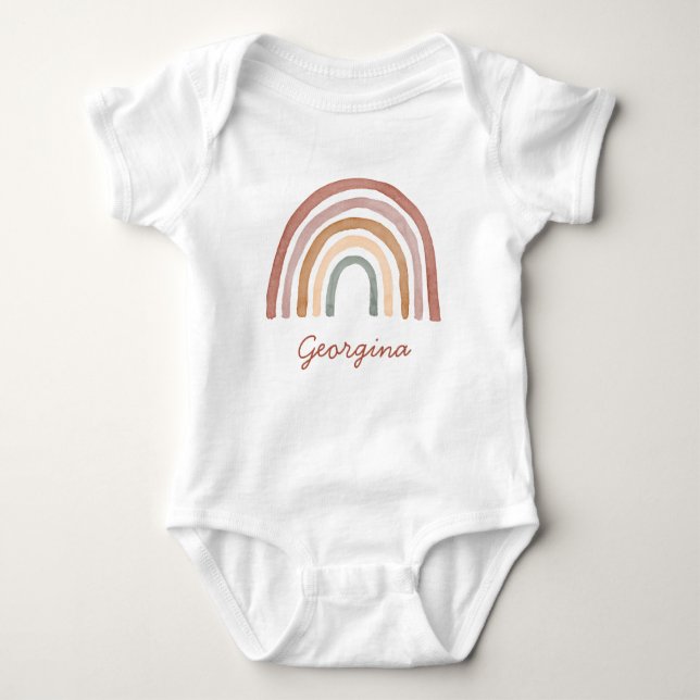 Boho Rainbow  Baby Bodysuit (Front)