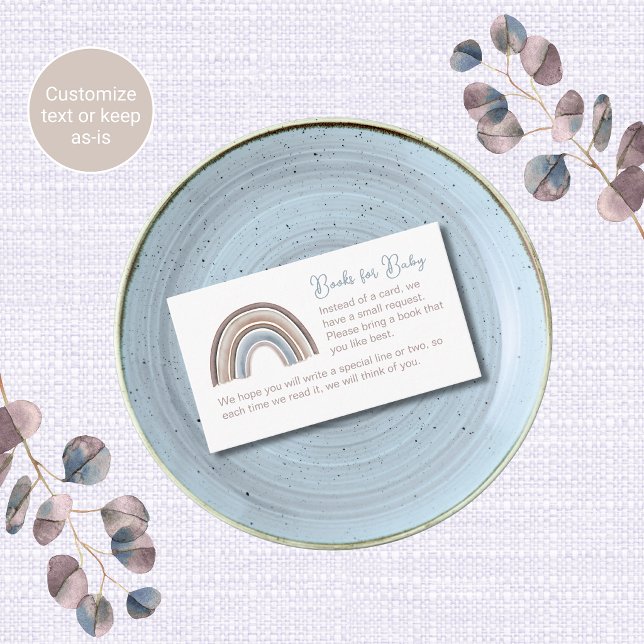 Boho Rainbow Baby Shower Enclosure Cards Books  (Creator Uploaded)