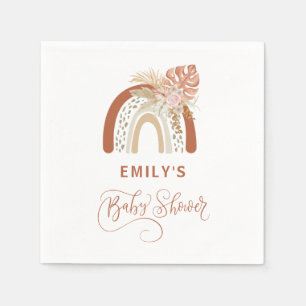 Boho Rainbow Baby Shower Napkin