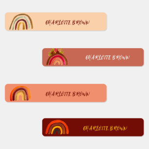 Boho Rainbow Back to School Watercolor Waterproof