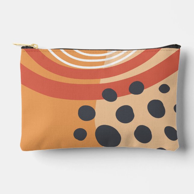 Boho rainbow colourful artwork accessory pouch (Front)