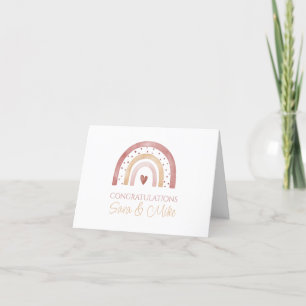 Boho Rainbow Congratulations Card