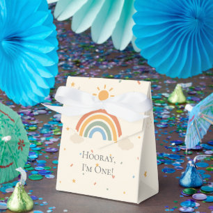 Boho Rainbow First Birthday Favour Box