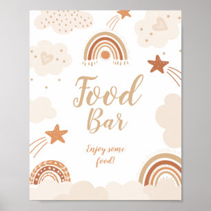 Boho Rainbow Food Bar Sign